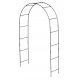 Pergolas - Ornatum arched pergola made of metal 230 cm, black