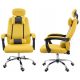  Giosedio GPX013 Gaming Chair, Black and Yellow Fabric