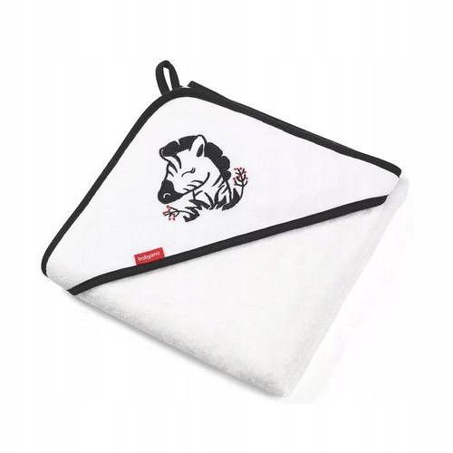  BABYONO BAMBOO BATH COVER WITH HOOD CHILDREN 85X85CM ZEBRA 343/01