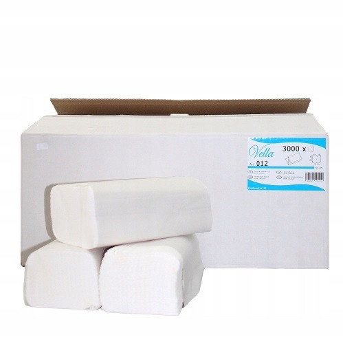 Paper towels Vella cellulose paper towel in a pack of 20, white