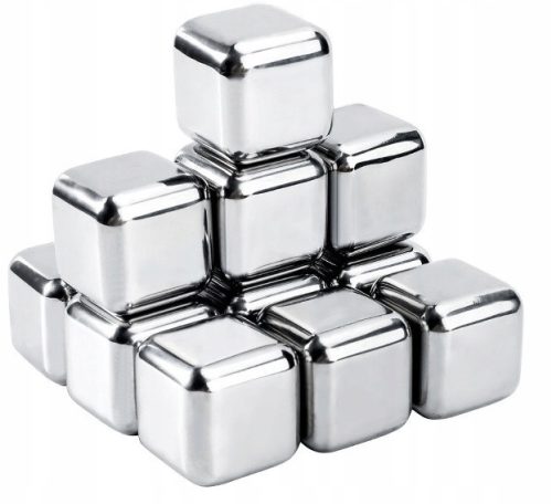 Metal ice cubes for whiskey drinks 12 pieces