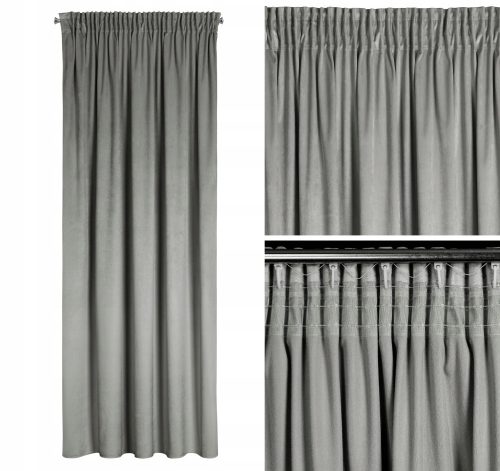 Ready-made curtains Ribbon curtain, tunnel, frogs 140 cm x 270 cm