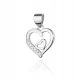  Golden pendant made of 585 white gold