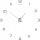 Clock for home INTERSIDE wall clock silver wall clocks 130cm