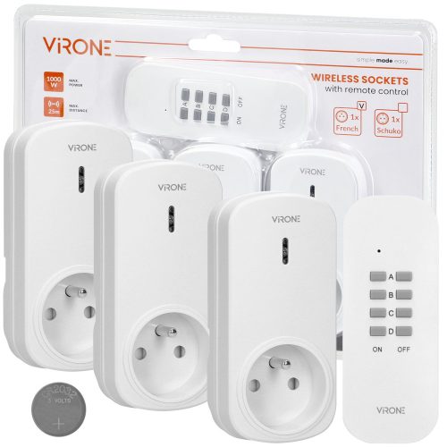 Executive Elements – Smart Home Remote Control Socket Virone, white