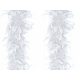  Feather boa party decoration 1920s, 1930s, 1940s, 180 cm, white