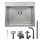 Auralum AUSF0602SE single bowl sink, stainless steel