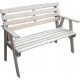 Benches for garden and terrace Wooden bench with backrest 120 x 63 cm