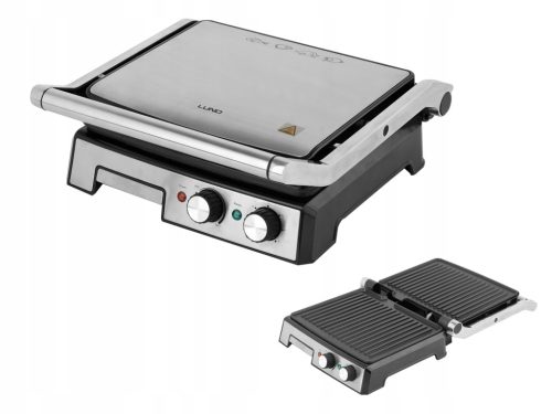  Lund 67457 Folding Electric Grill Silver/Gray 2000 W