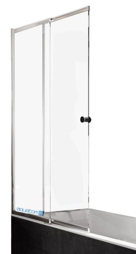 Besco two-part bathtub partition, 100 x 150 cm, transparent