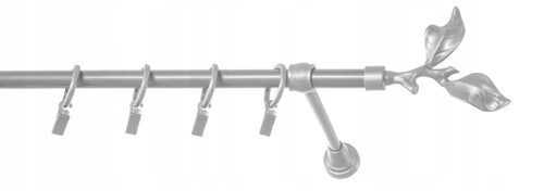 Ready-made curtain rods Single curtain rod 16 mm 150 cm