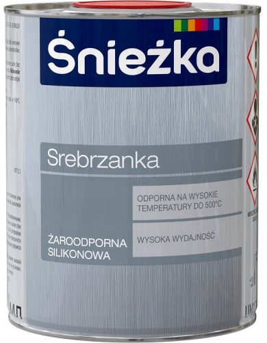 Anti-corrosive acrylic paint Śnieżka 5 l SILVER glossy