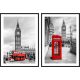 Pictures on the wall PICTURE Poster 50x70 Diptych Big Ben Stand London