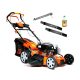  German petrol lawn mower with basket, 161 cm³ capacity. Basket 65 l, cutting width 54 cm