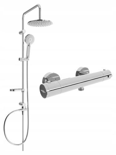 Mexen Carl + Slim surface-mounted shower set