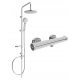 Mexen Carl + Slim surface-mounted shower set