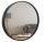  Round black wooden loft mirror, diameter 60 cm