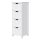 Zanzara bathroom shelf white 30.11 x 30.11 x 82.1 cm