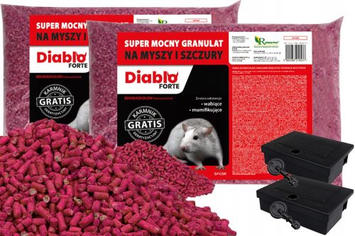 Animal repellent DIABLO FORTE POISON FOR MICE AND RATS, GRANULES 10 kg