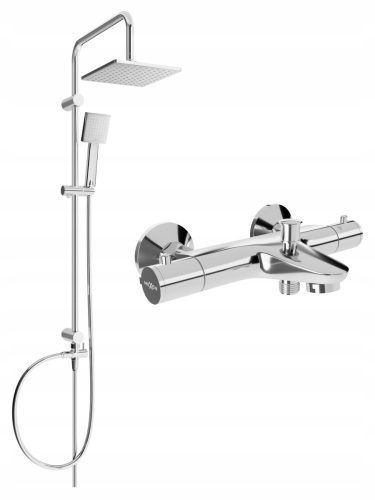 Mexen Nox surface-mounted shower set