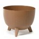  Lamela flowerpot, 29 cm x 29 x 23 cm, diameter 29 cm, plastic in brown and beige tones