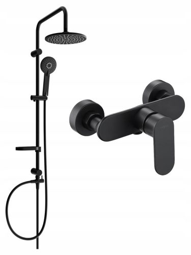 Mexen Carl + Milo surface-mounted shower set