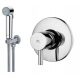 Concealed bidet faucet from Paffoni/Grohe, chrome bidet set