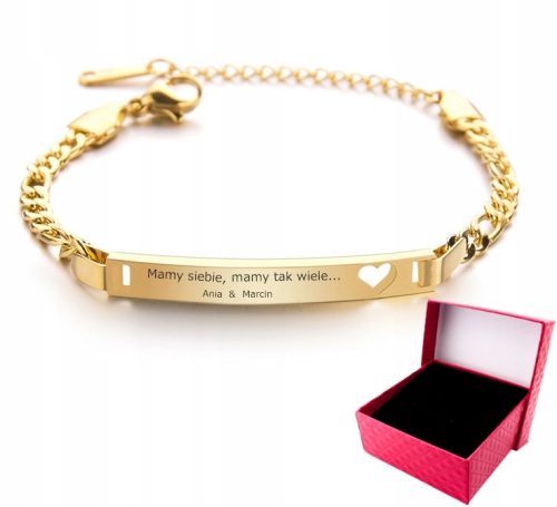  Cazz bracelet in gold steel 20 cm