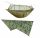 Garden and terrace hammocks K&M hammock without bar, green tones, 200 kg, 260 x 140