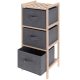 Home Styling Collection Shopcentral Shelf 27.5 cm x 65 cm x 25.4 cm Grey tones