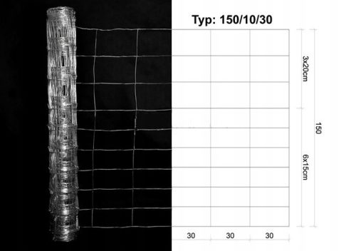 WALDZAUNGEWEBE 150/10/30 50 m.