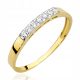  GOLD WEDDING RING 333 with ZIRCONS size 14