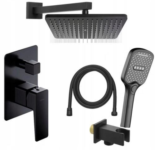 Single-lever wall-mounted bath and shower faucet Omnires Parma black