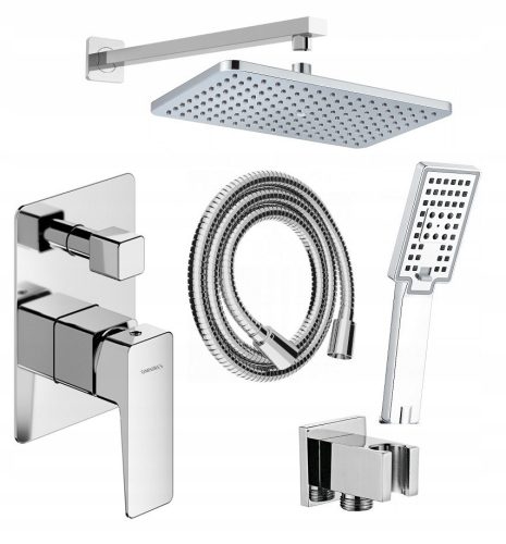 Single-lever wall-mounted bath and shower mixer Omnires Parma, chrome