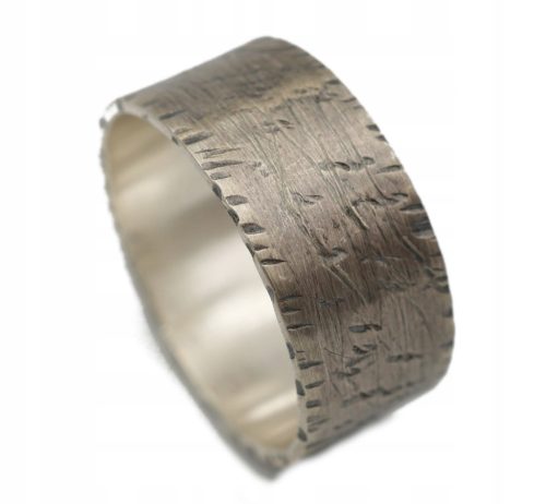  Silver men's wide ring - silver 925 - 1.0 cm