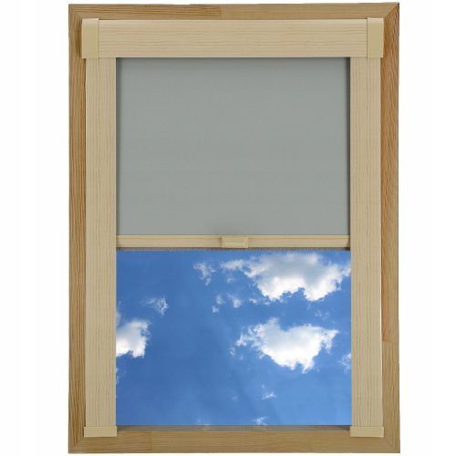  Azure blue blackout blind 78 cm x 118