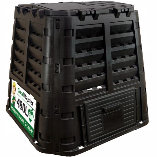 Composter - GoodMajster 1-Kammer-Composter, 480 l, black