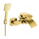 Mexen Aries wall-mounted bath and shower mixer, gold