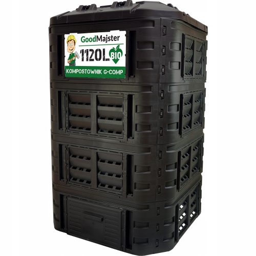 Composter - GoodMajster 1-Kammer-Composter, 1120 l, black