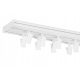  PVC ceiling rail, double-track, curtain rod, 250 cm