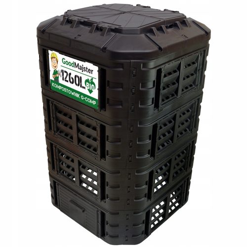 Composter - GoodMajster 1-Kammer-Composter, 1260 l, black