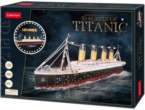  3D-Puzzle Cubic Fun LED Titanic 266 Teile.