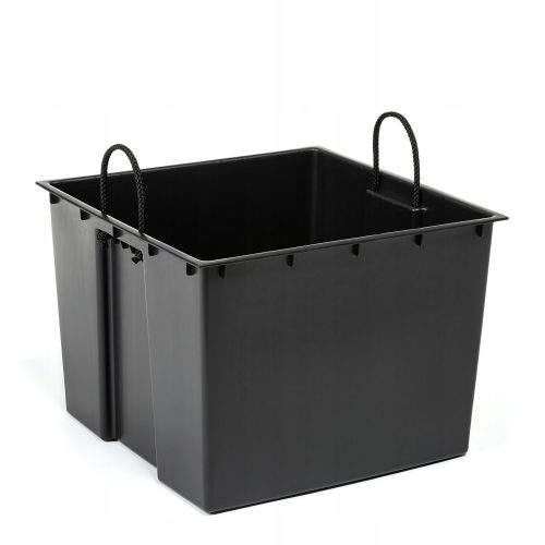  Flowerpot Lamela 40 cm x 40 x 28 cm Diameter 40 cm Plastic black