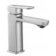 Laveo Calla floor-standing washbasin mixer, chrome