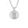  Medal of Our Lady of Ostra Brama, rhodium-plated silver