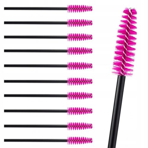  10 x SPIRAL EYELASH BRUSH PINK 10 pcs