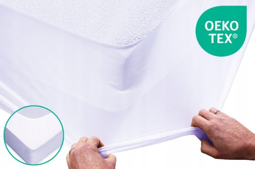  Protège-matelas 100 x 200, fond imperméable avec gomme env. 200 x 100.