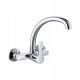 Luccio silver wall-mounted kitchen faucet