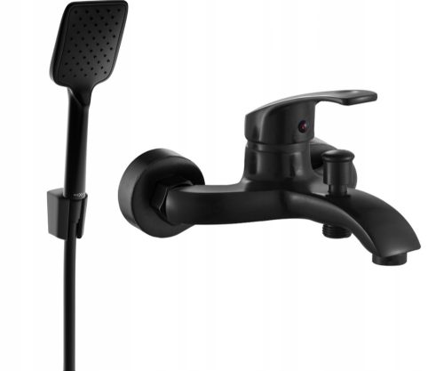 Mexen Fabia wall-mounted bath and shower mixer, black