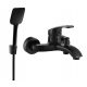 Mexen Fabia wall-mounted bath and shower mixer, black